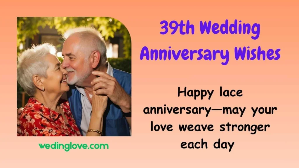 39th Wedding Anniversary Wishes