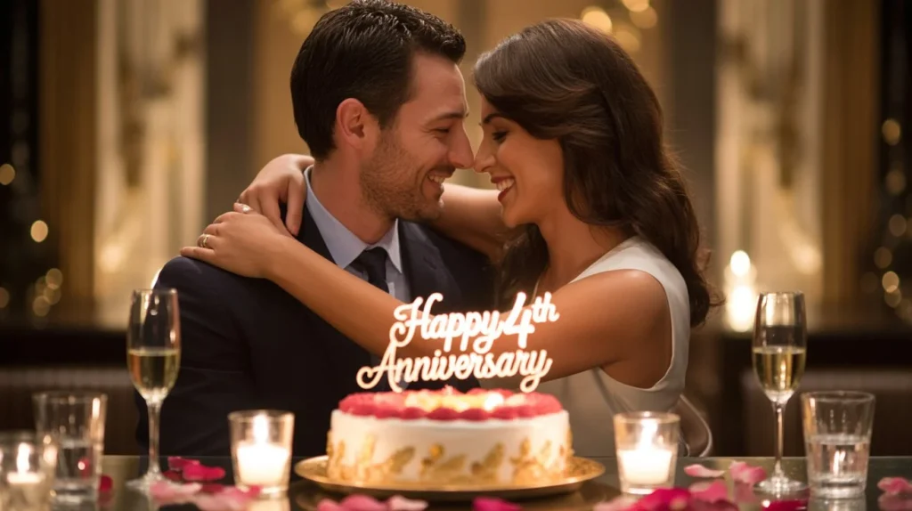 Cute 4th Anniversary Celebration Captions
