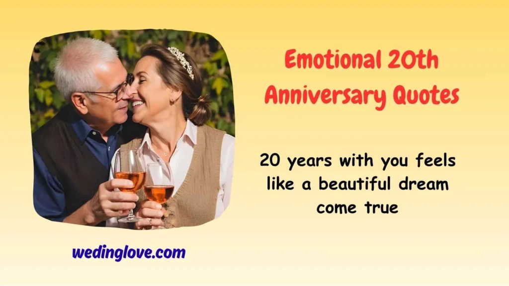 Emotional 20th Anniversary Quotes