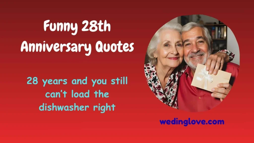 Funny 28th Anniversary Quotes