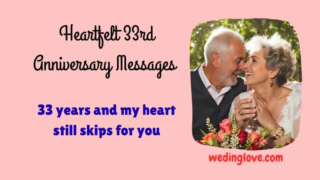 Heartfelt 33rd Anniversary Messages