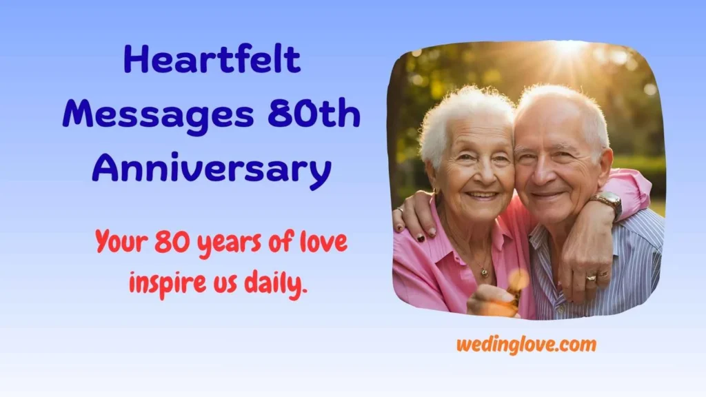 Heartfelt Messages 80th Anniversary