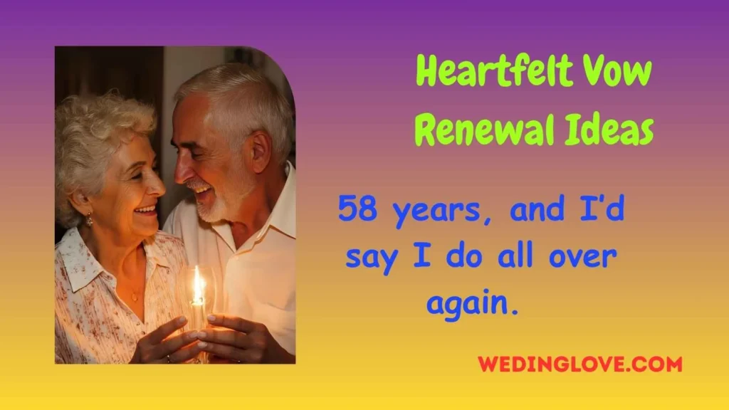 Heartfelt Vow Renewal Ideas