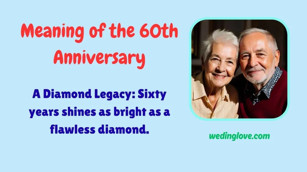 Meaning of the 60th Anniversary