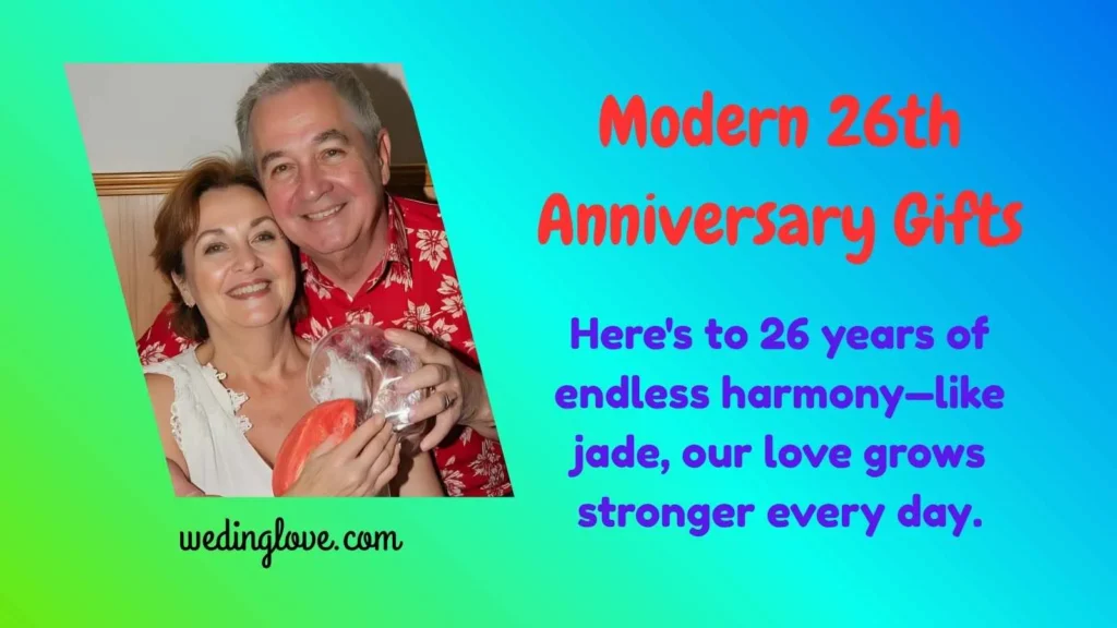 Modern 26th Anniversary Gifts
