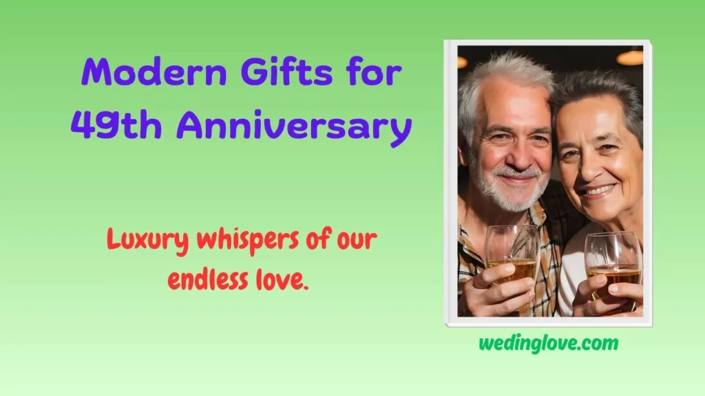 Modern Gifts for 49th Anniversary