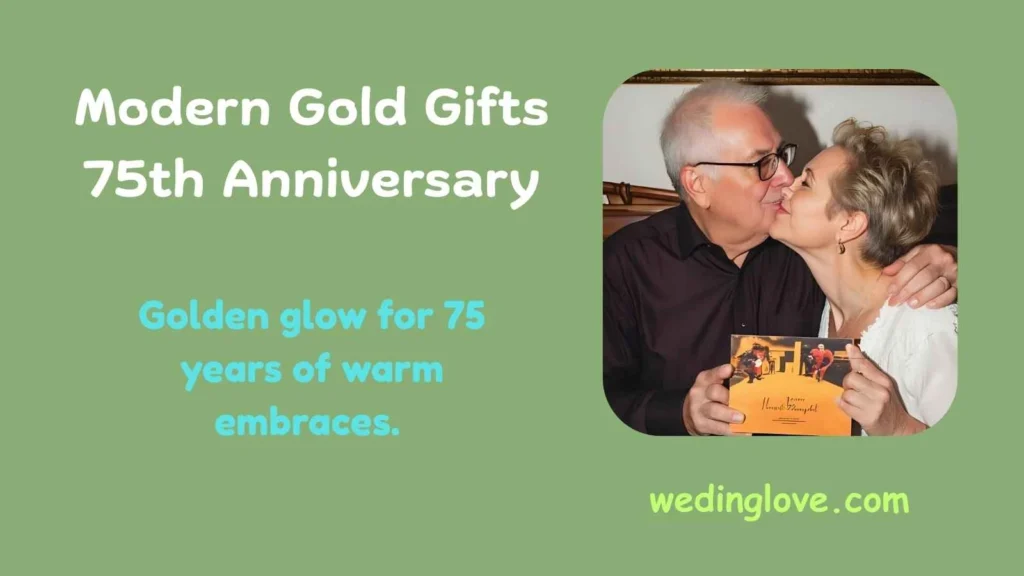 Modern Gold Gifts 75th Anniversary