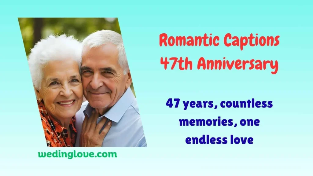Romantic Captions 47th Anniversary