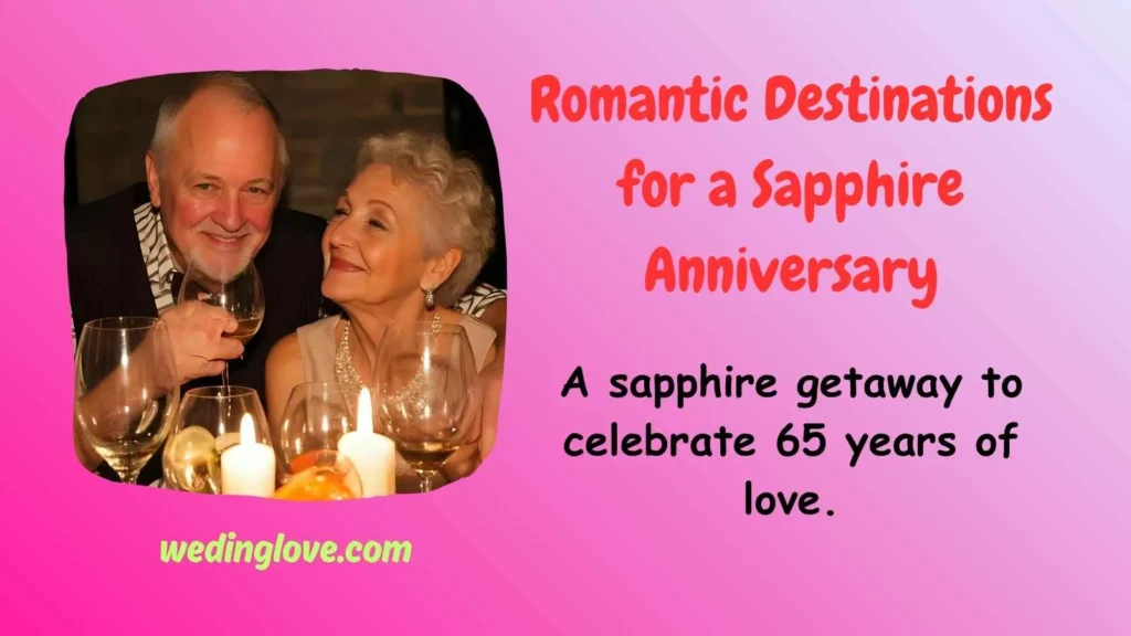 Romantic Destinations for a Sapphire Anniversary