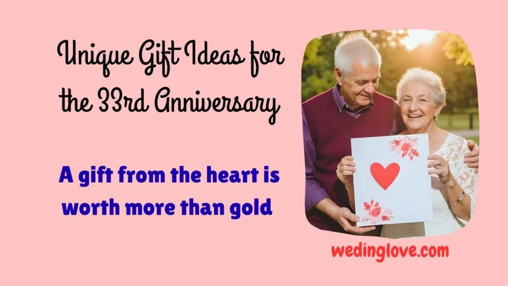 Unique Gift Ideas for the 33rd Anniversary