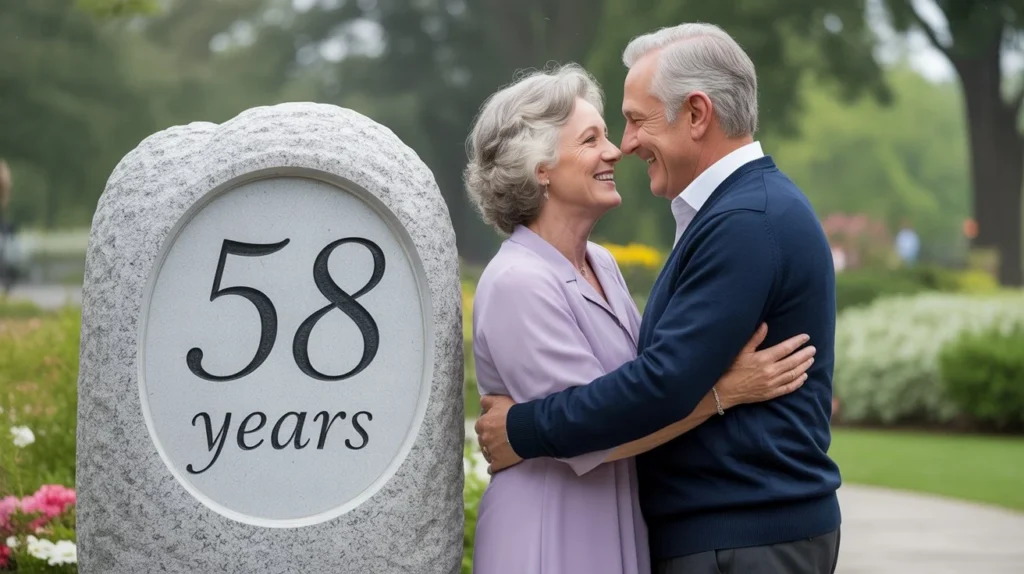 58th Wedding Anniversary Stone