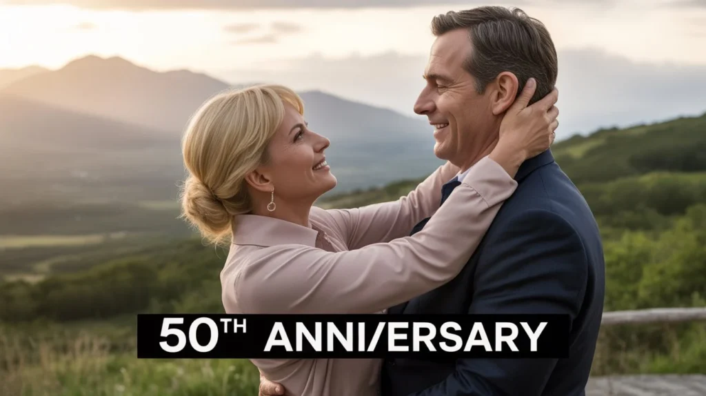 Social media caption 50th anniversary magic