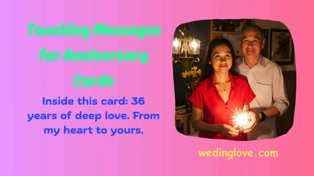 Touching Messages for Anniversary Cards