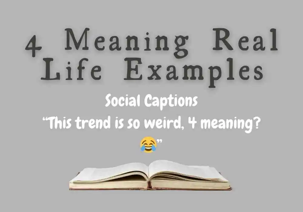 4 Meaning Real Life Examples