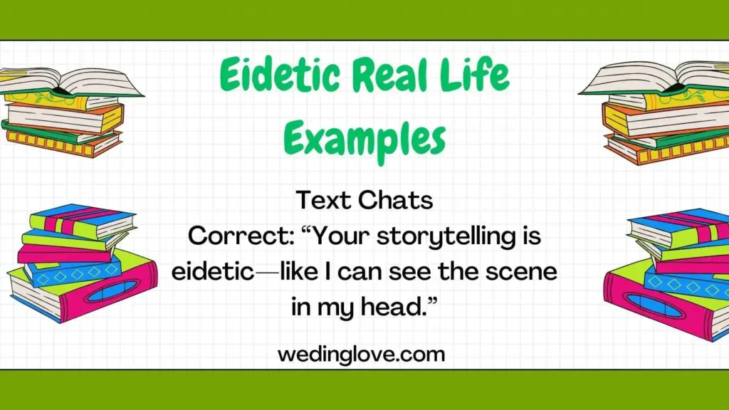 Eidetic Real Life Examples