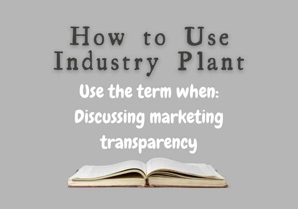 How to Use Industry Plant
