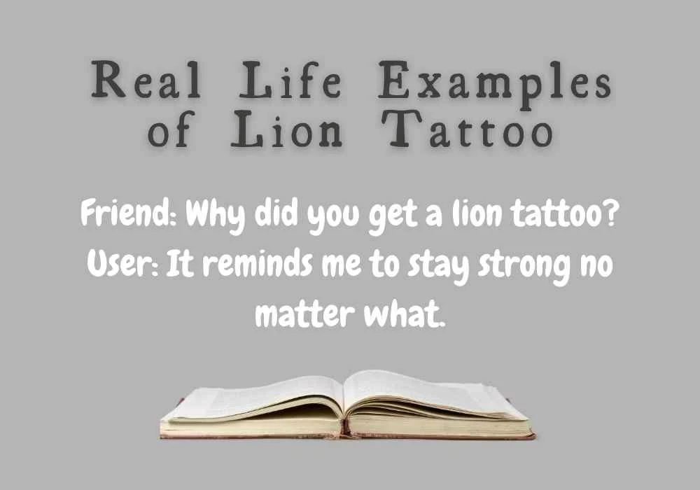 Real Life Examples of Lion Tattoo