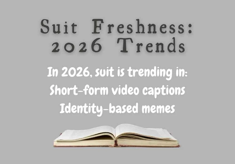 Suit Freshness: 2026 Trends