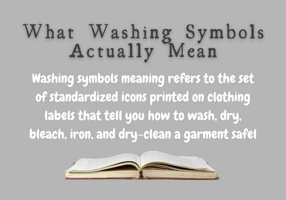 What Washing Symbols Actually Mean