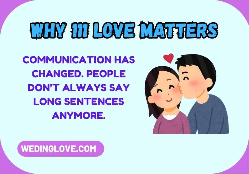 Why 111 Love Matters