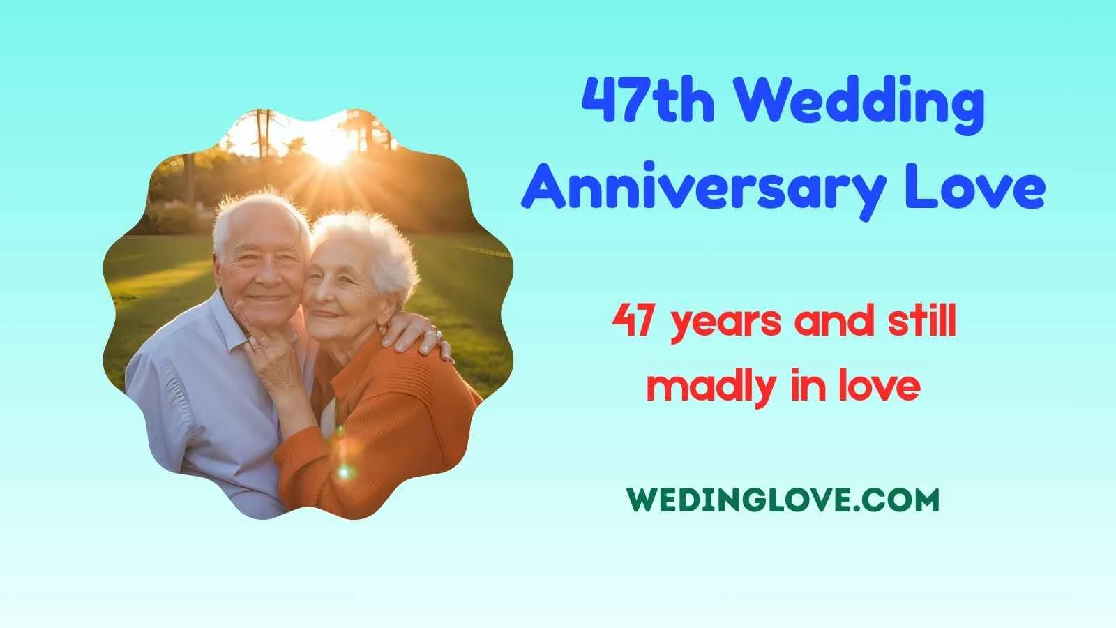 47th wedding anniversary love
