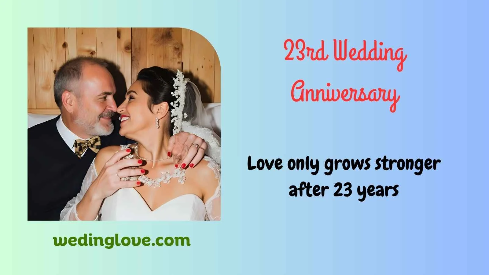 23rd wedding anniversary