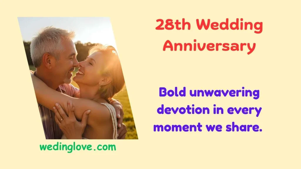 28th wedding anniversary