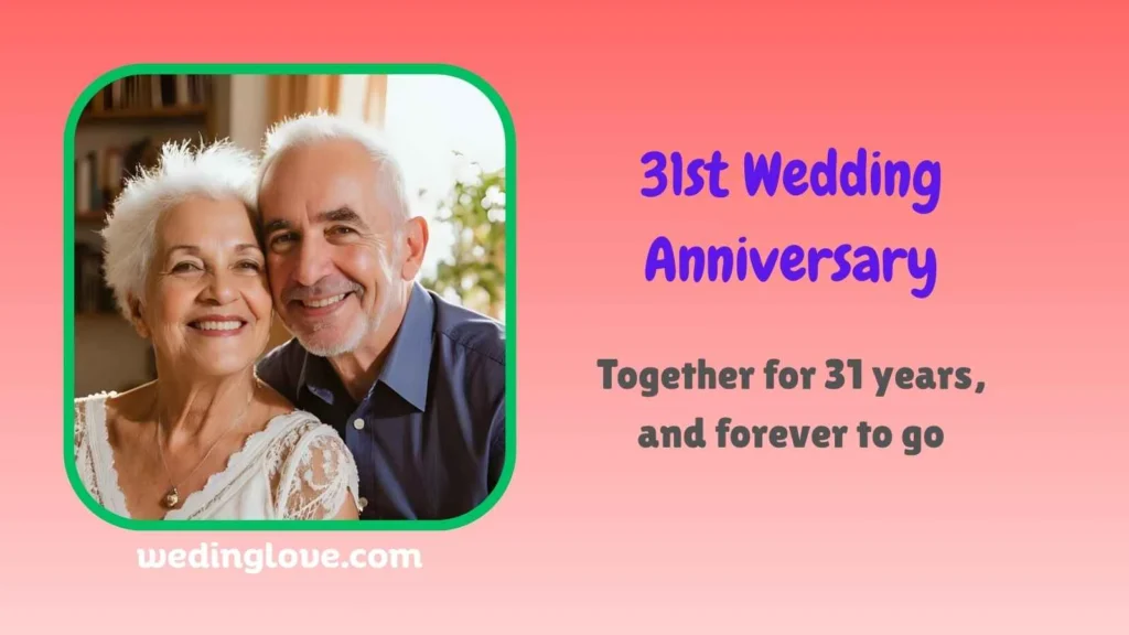 31st wedding anniversary
