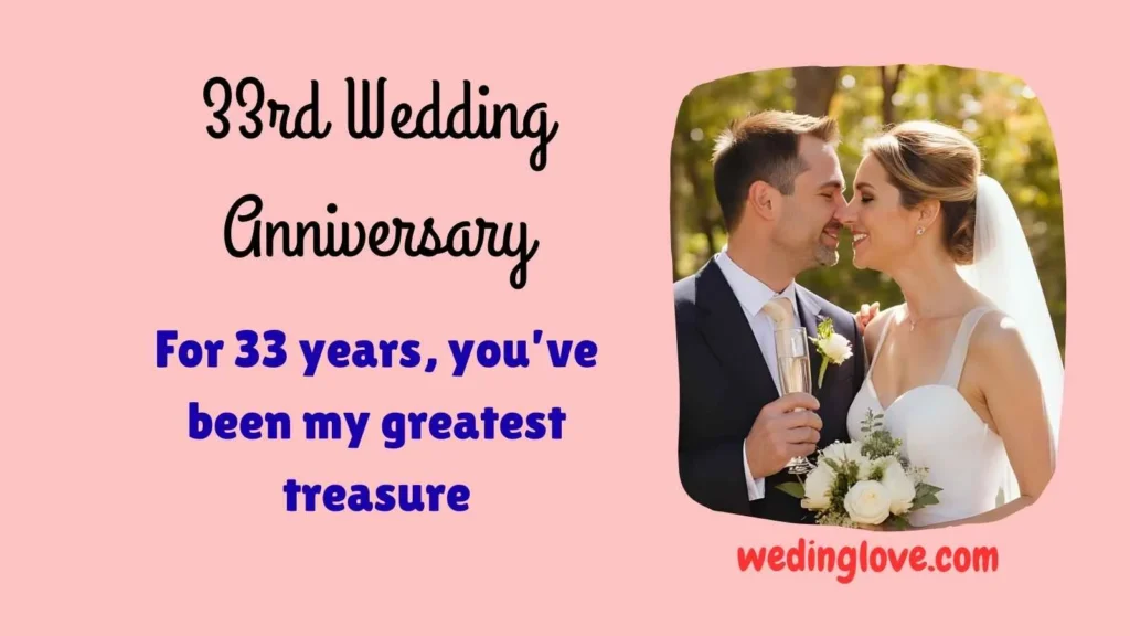 33rd wedding anniversary