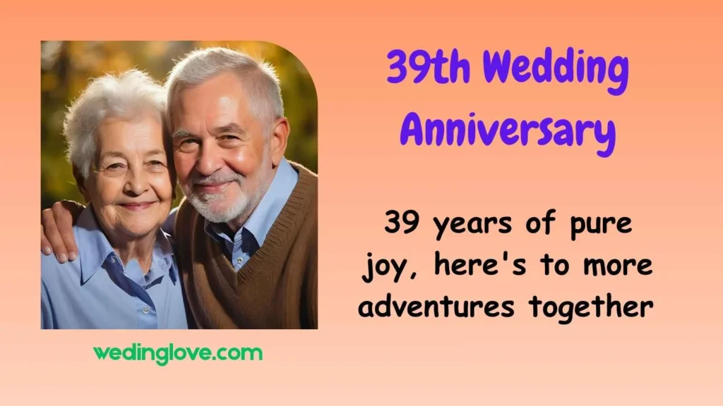 39th wedding anniversary