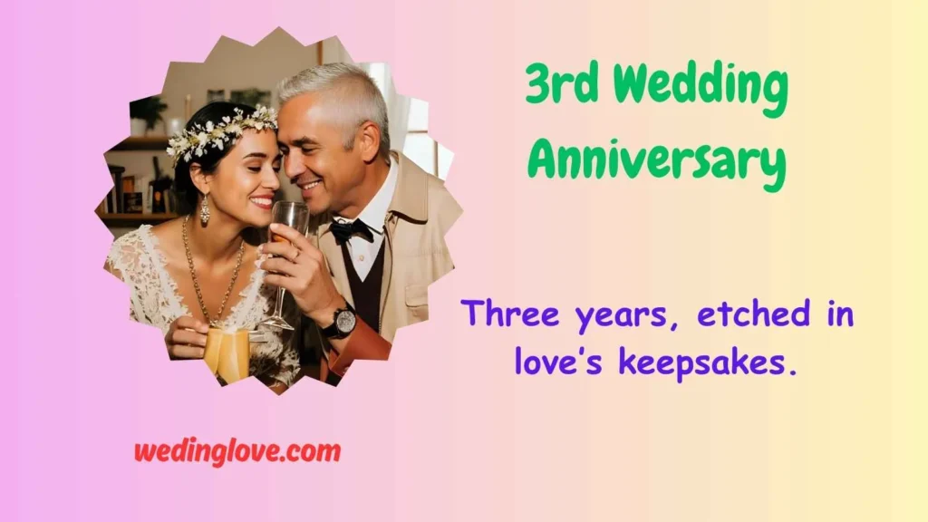 3rd wedding anniversary