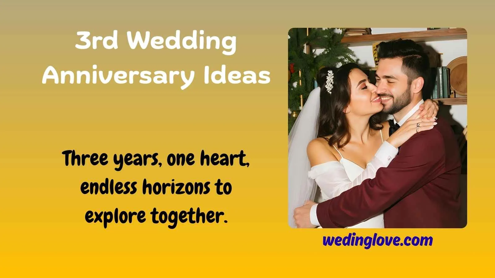 3rd wedding anniversary ideas