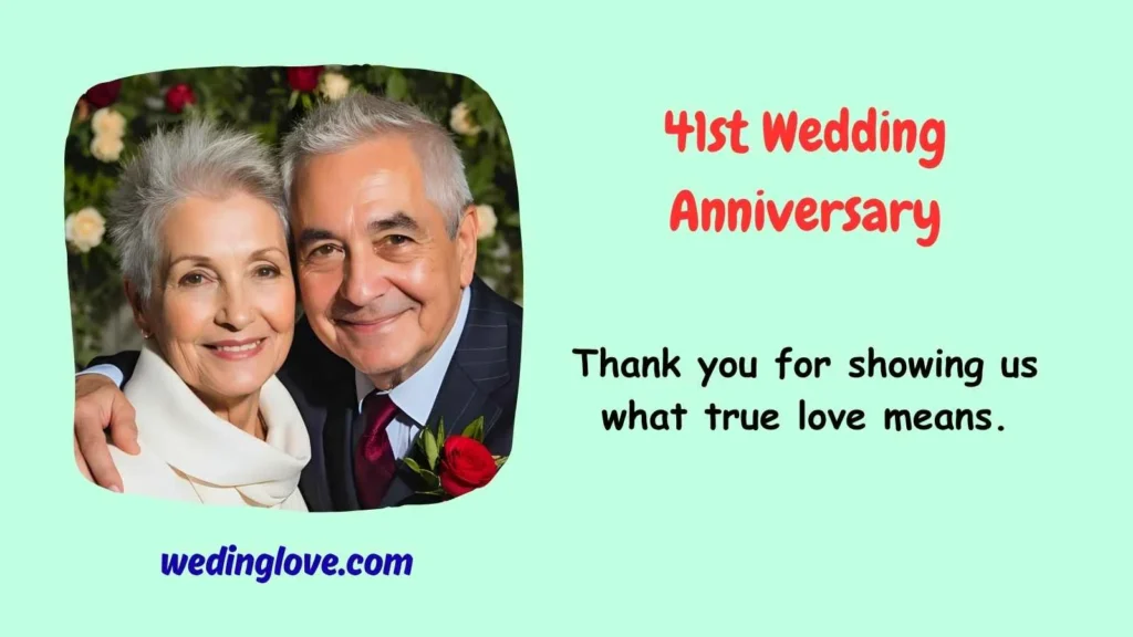 41st wedding anniversary