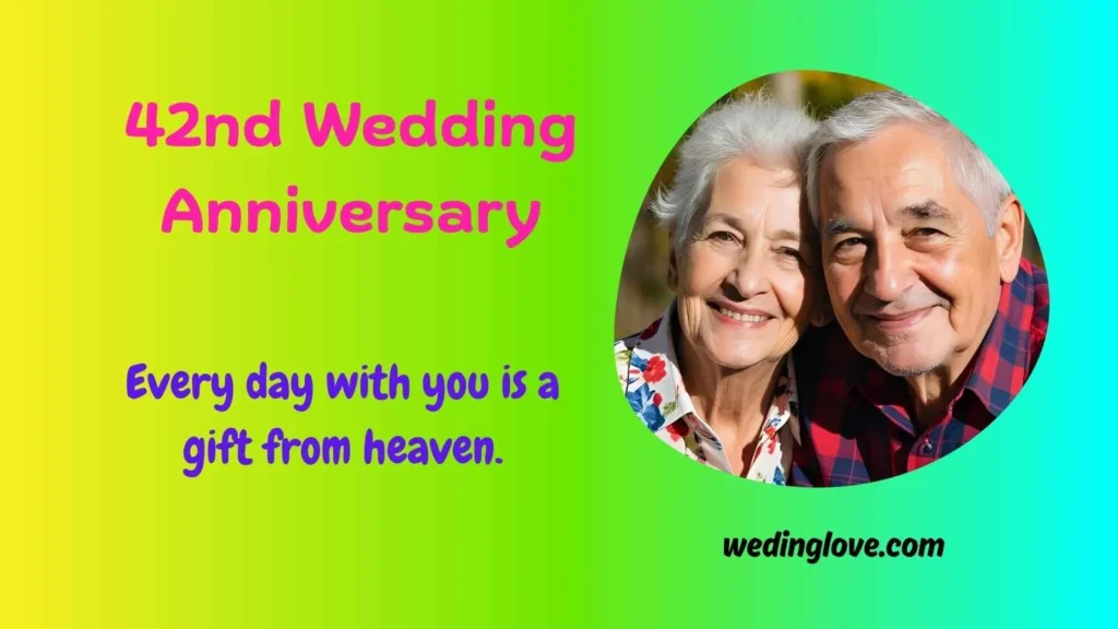 42nd wedding anniversary