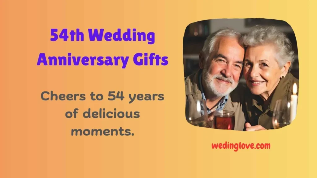 54th wedding anniversary gifts