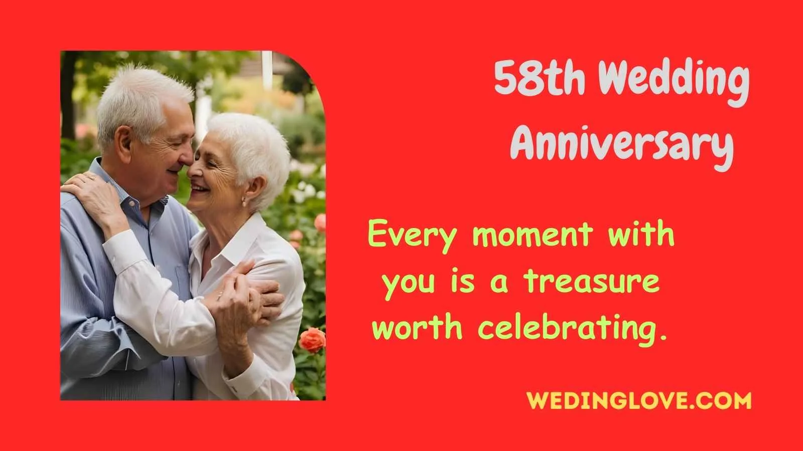 58th wedding anniversary