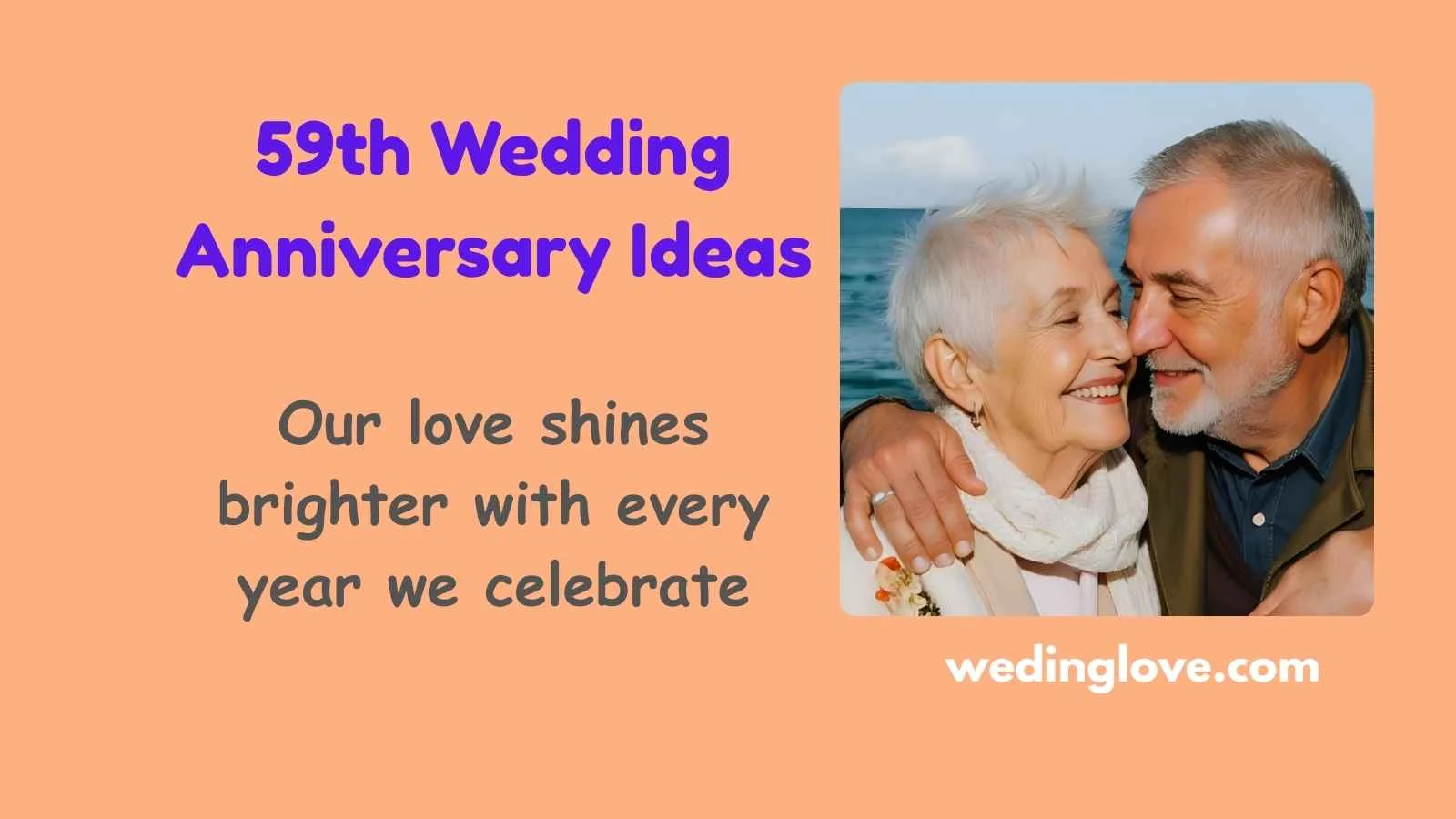 59th wedding anniversary ideas