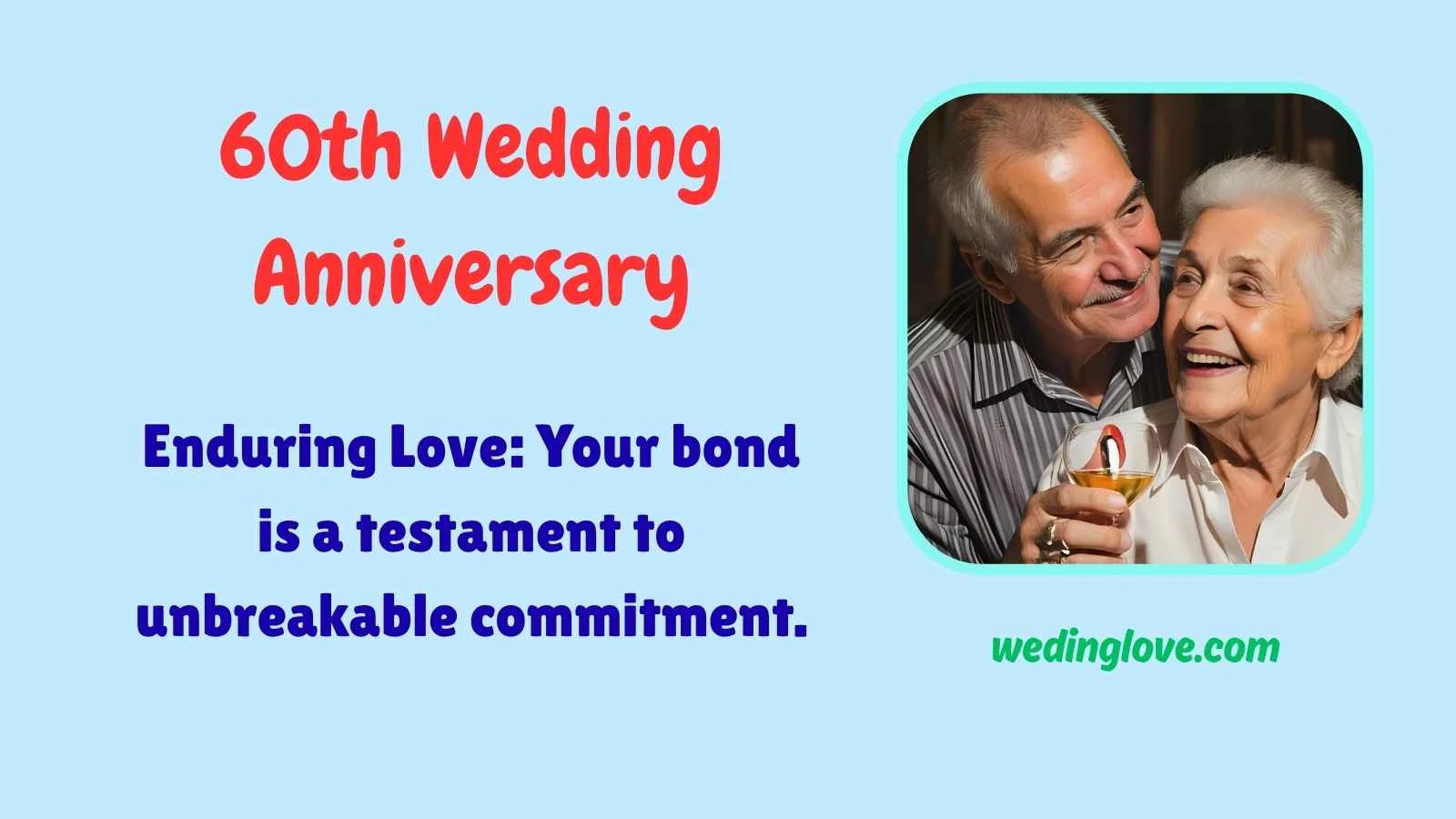 60th wedding anniversary