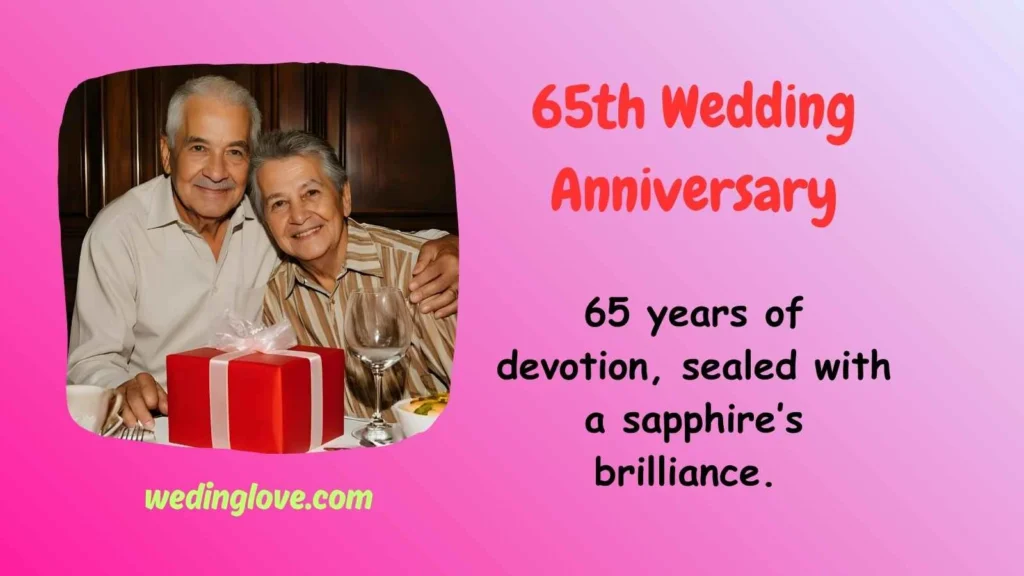 65th wedding anniversary