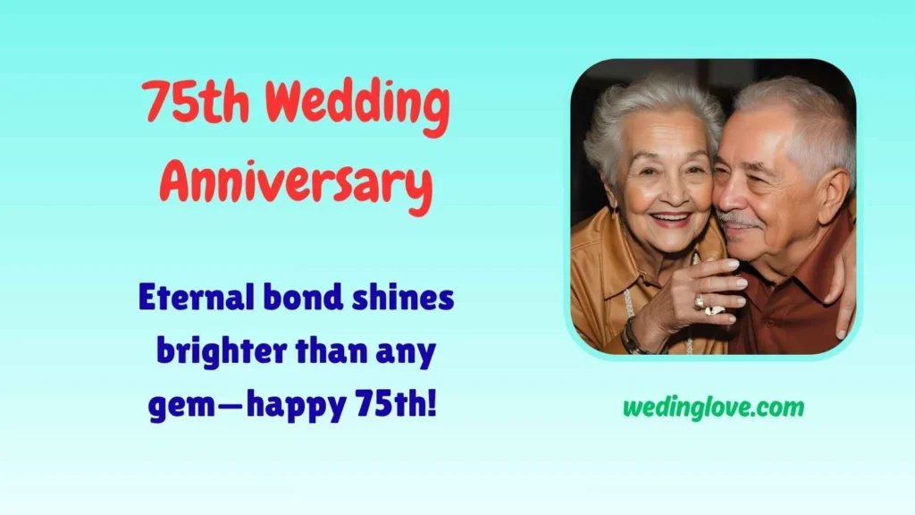75th wedding anniversary