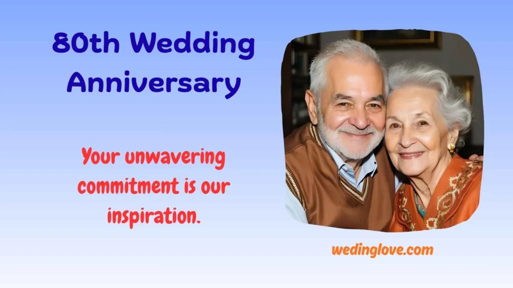 80th wedding anniversary