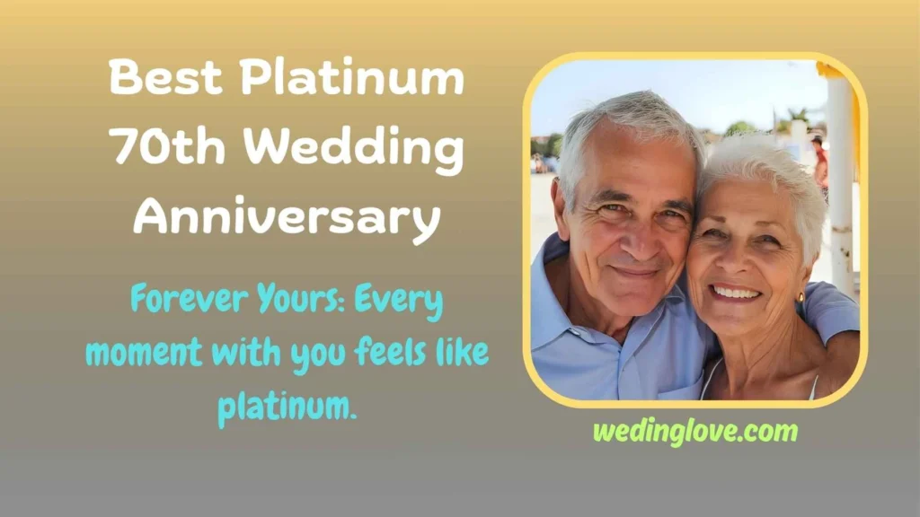best platinum 70th wedding anniversary