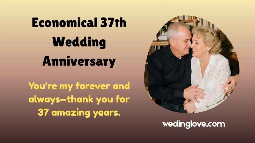 economical 37th wedding anniversary