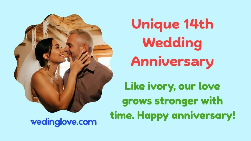 unique 14th wedding anniversary