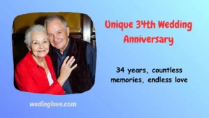 unique 34th wedding anniversary
