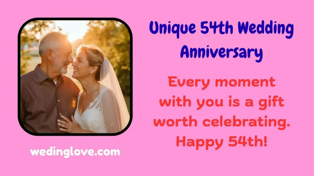 unique 54th wedding anniversary