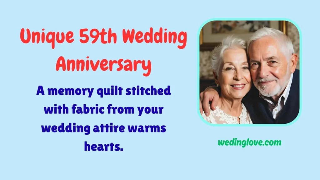 unique 59th wedding anniversary