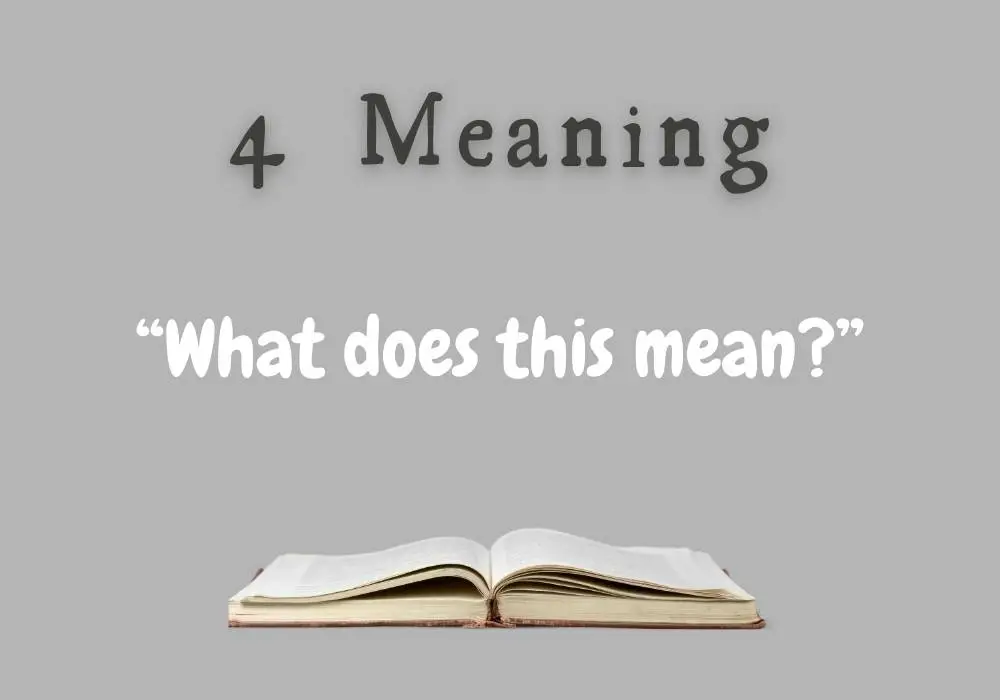 4 meaning