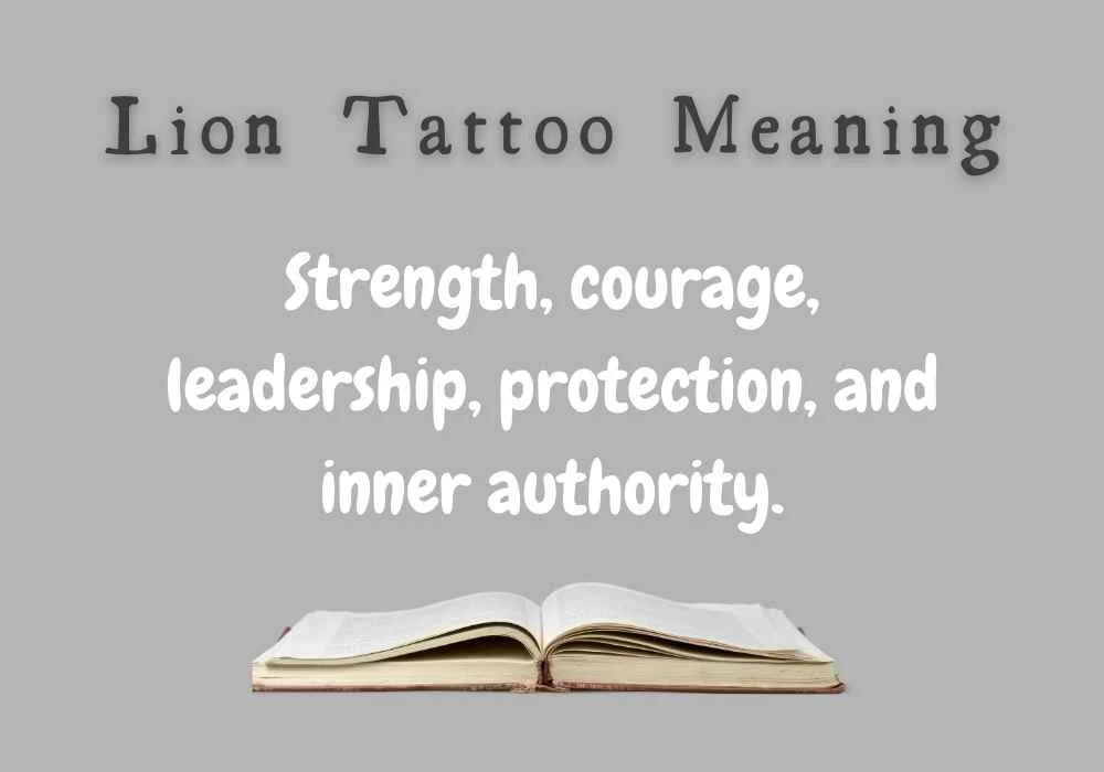 Lion Tattoo Meaning