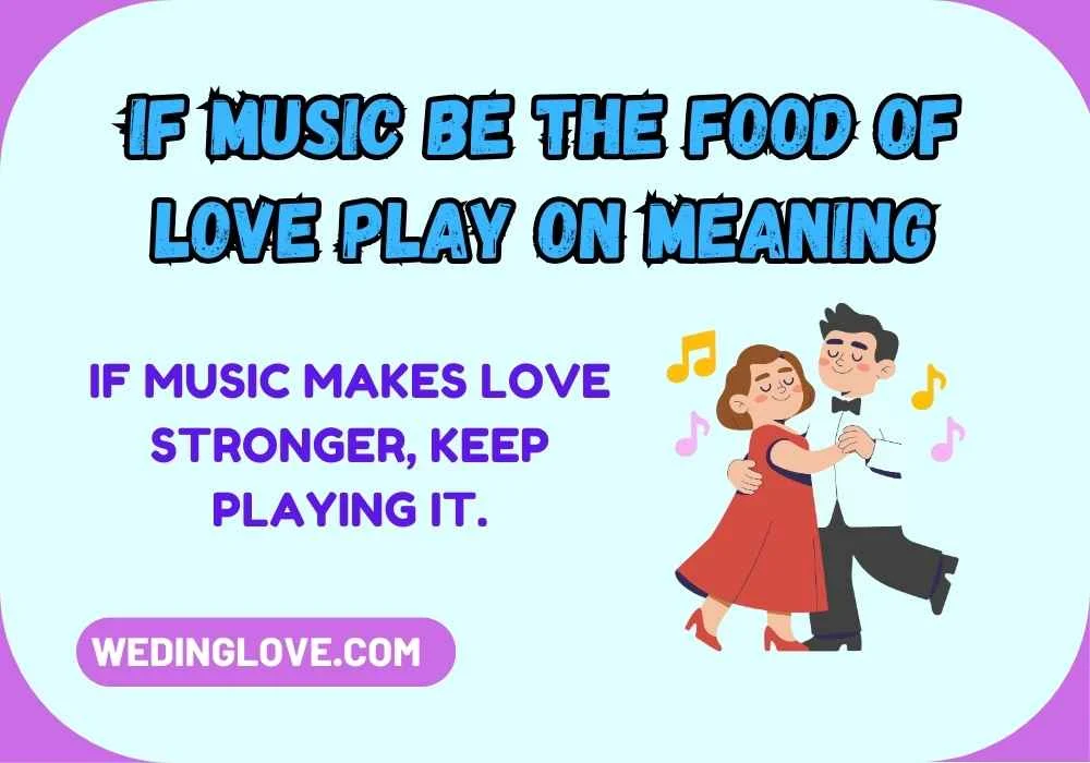 If Music Be the Food of Love Play On Meaning